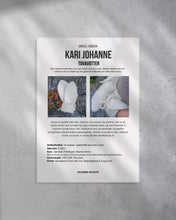 Last inn bildet i Galleri-visningsprogrammet, Strikkeoppskrift på Kari Johanne Tovavotter. Dette er søte tovede votter med i-cordsnor i hvit farge