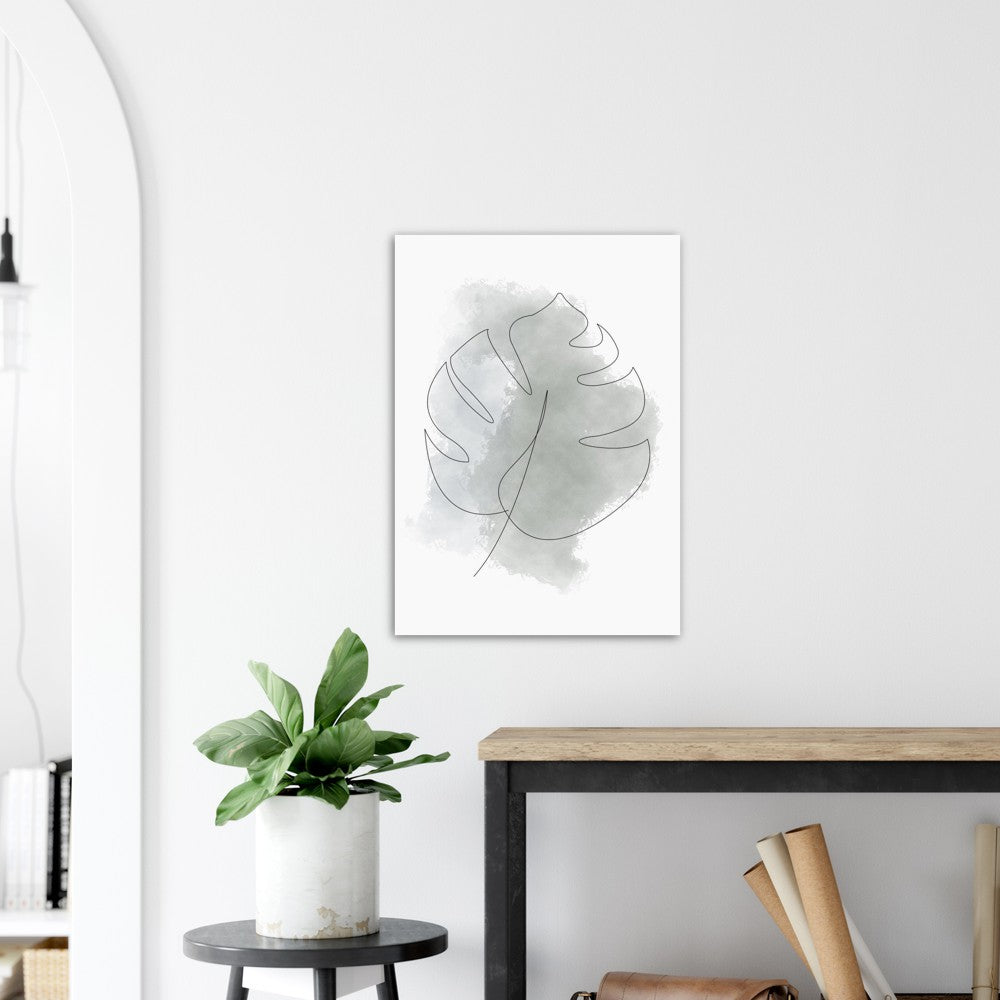 Monstera Nr.8 | Line Art | Poster | Plakat | Abstrakt | Kunst