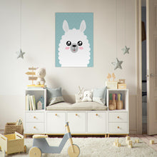 Last inn bildet i Galleri-visningsprogrammet, Alpakkaen - Plakat - Poster - Til Barnerommet - dyr - 70x100
