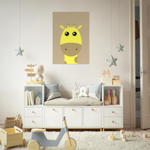 Last inn bildet i Galleri-visningsprogrammet, Sjiraffen - plakat - poster - barnerommet - dyr - kunst - 70x100
