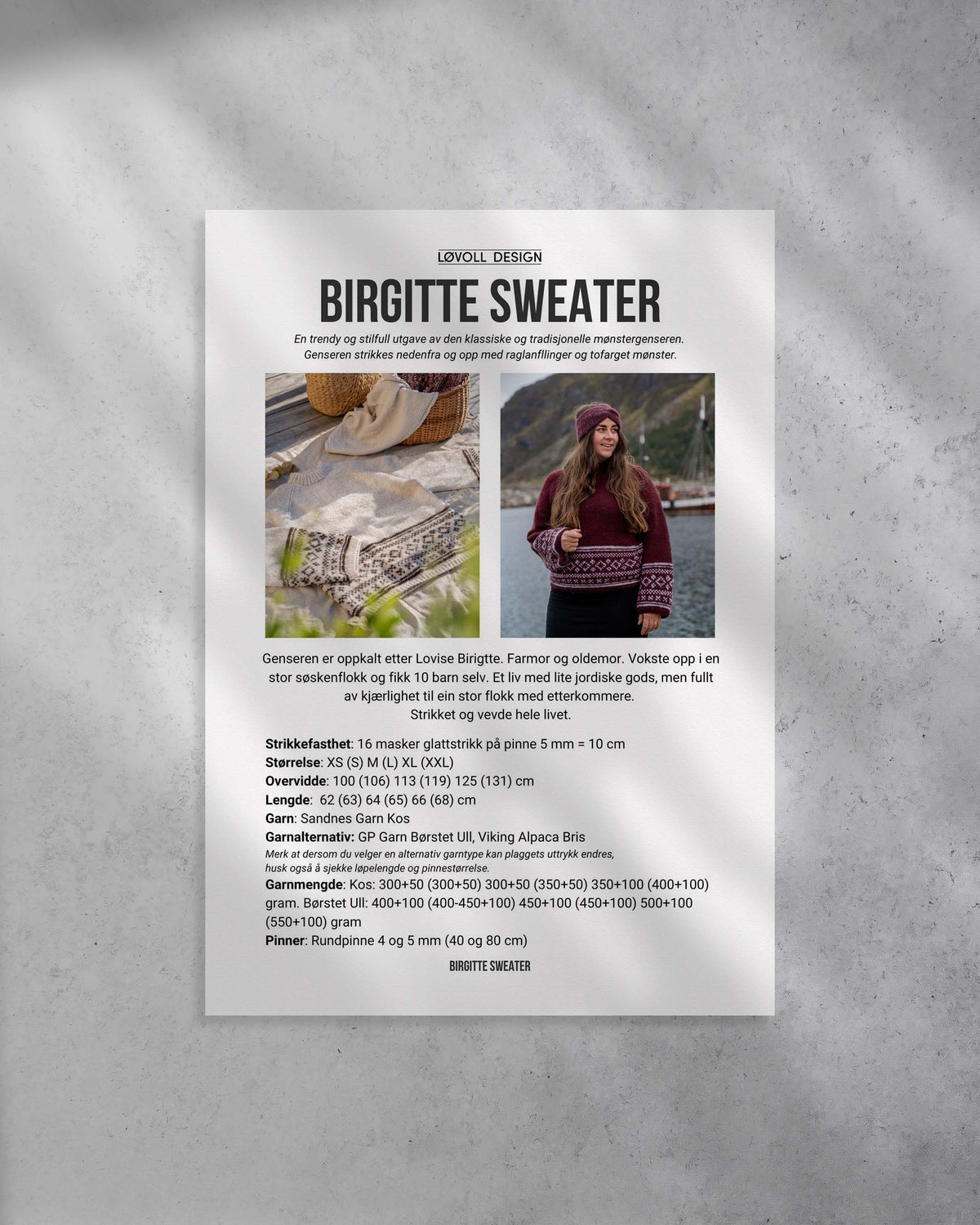 Birgitte Sweater | Trendy utgave av klassisk mønstergenser