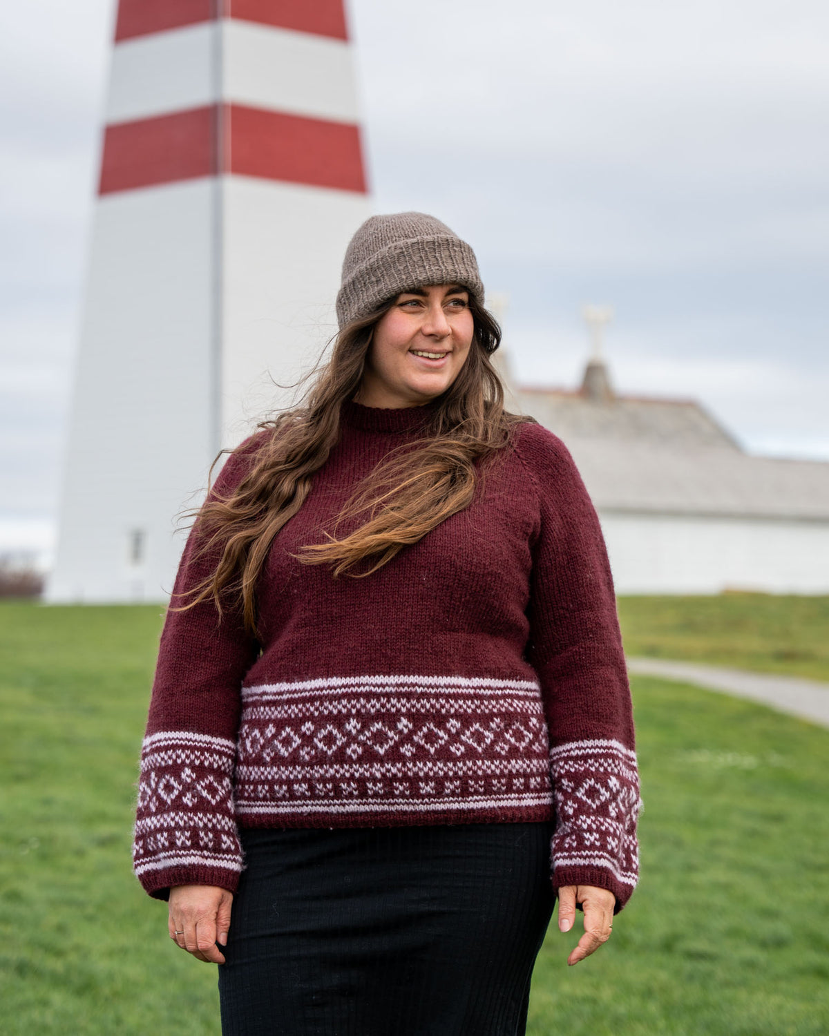 Birgitte Sweater | Trendy utgave av klassisk mønstergenser