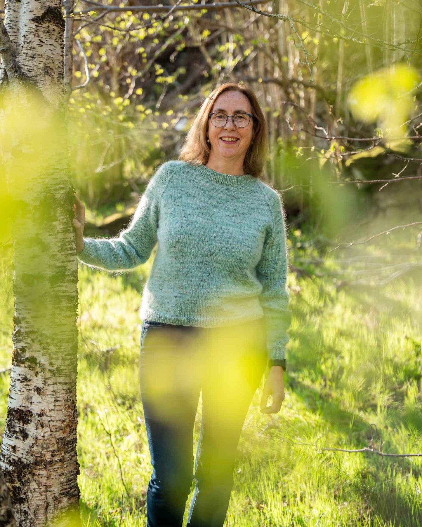 Guro Sweater er en lett og myk genser som strikkes i dobbel tråd. 
