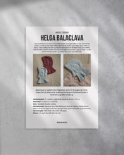 Last inn bildet i Galleri-visningsprogrammet, Helga Balaclava er en søt lue med nydelig struktur på begge sidene av luen.  Forside.
