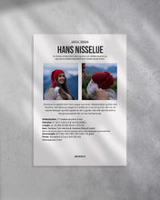 Last inn bildet i Galleri-visningsprogrammet, Strikkeoppskrift på Hans Nisselue for barn, dame og herre.
