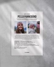 Last inn bildet i Galleri-visningsprogrammet, Strikkeoppskrift på Pella Pannebånd - Mamma og Mini Match
