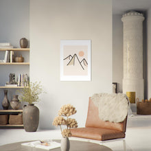 Last inn bildet i Galleri-visningsprogrammet, Enkelt Landskap nr.3 | Plakat | Poster | Veggkunst | Beige
