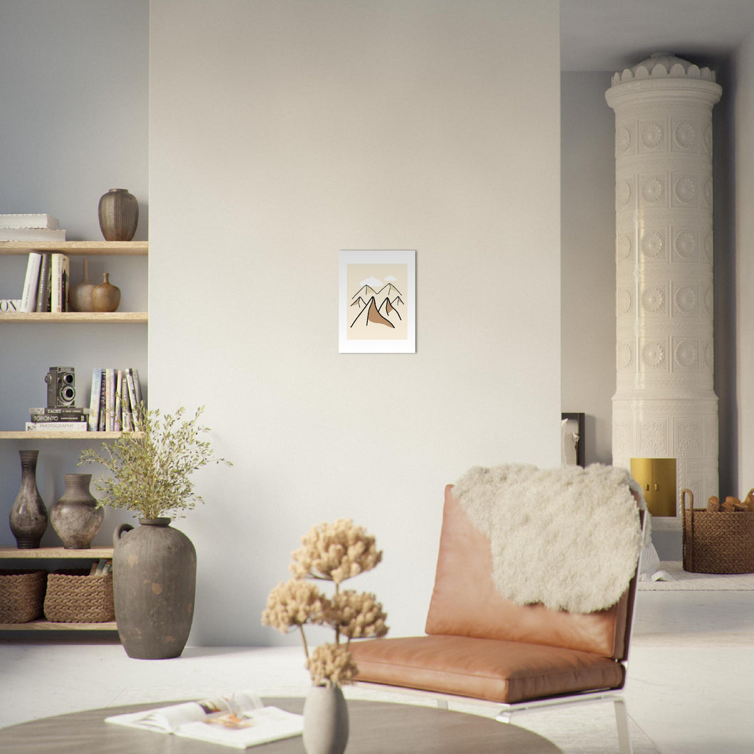 Enkelt Landskap nr.5 | Plakat | Poster | Veggkunst | Beige