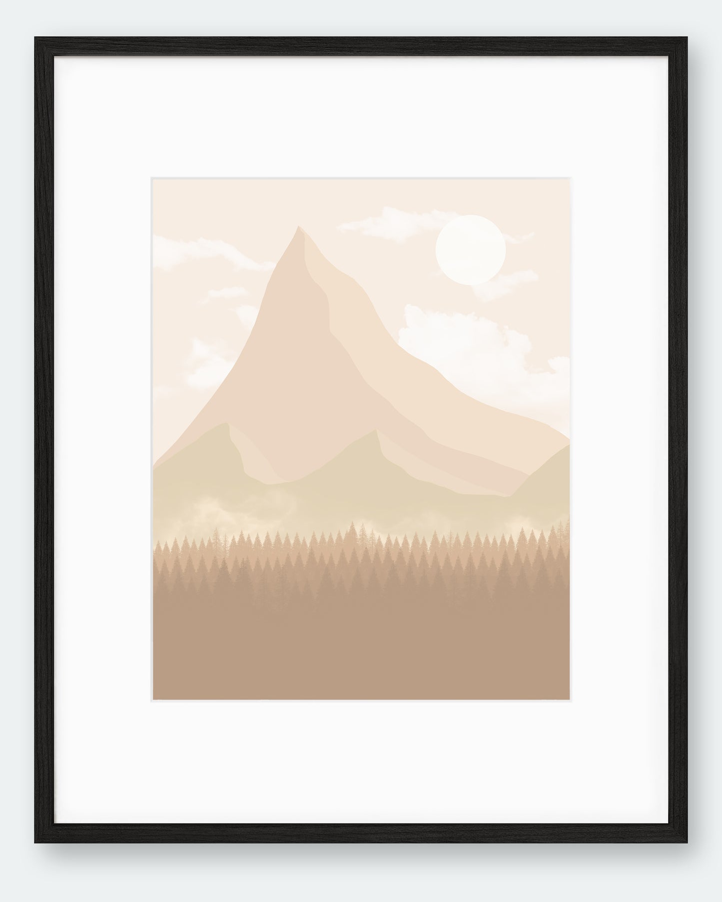Beige landskap nr.2 | Digital Kunst | Plakat | Poster | Veggkunst