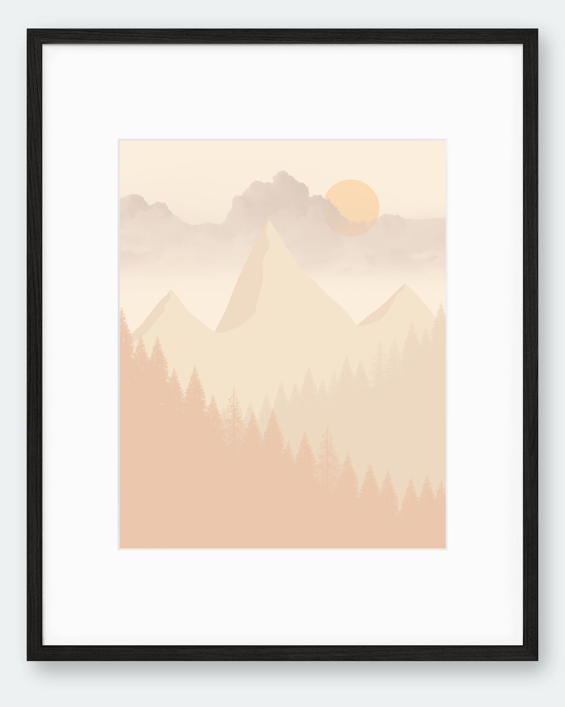 Beige landskap nr.3 | Digital Kunst | Plakat | Poster | Veggkunst