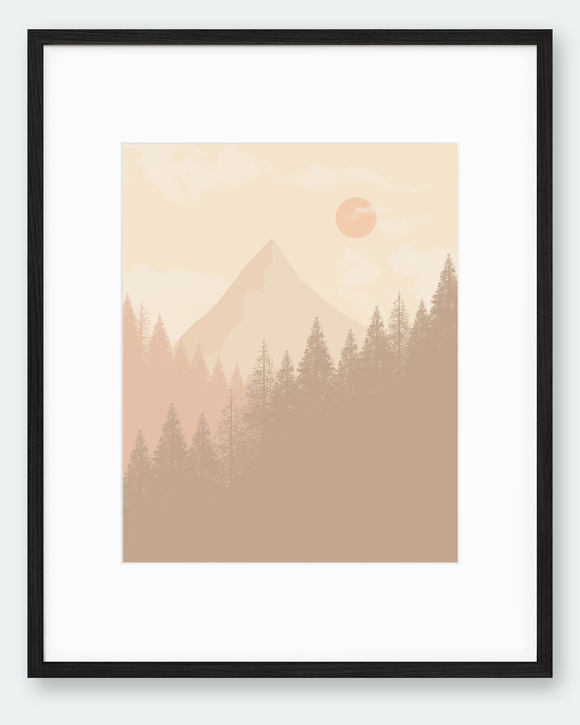 Beige Landskap nr.4 | Nordisk | Plakat | Poster | Veggkunst | Beige