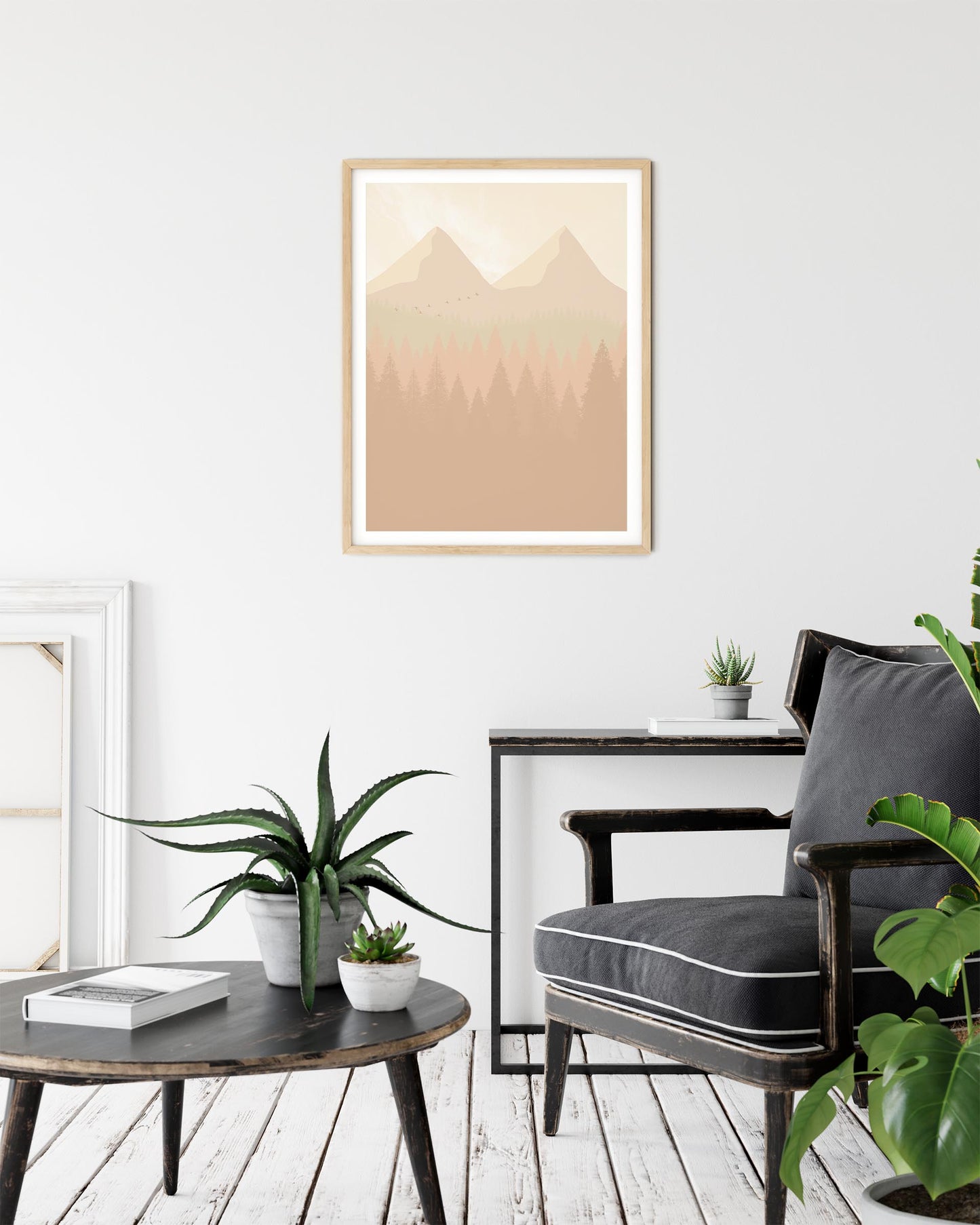 Beige Landskap nr.6 | Digital Kunst | Plakat | Poster | Veggkunst | Beige