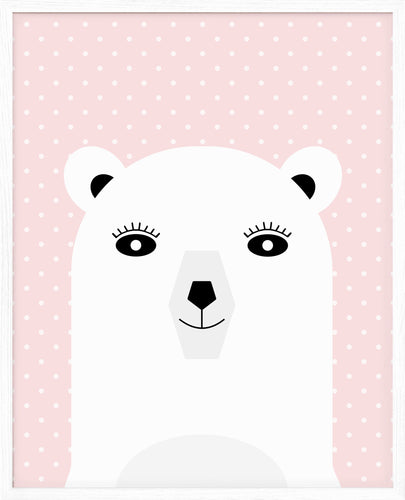 Isbjørnen | Søte dyr | Plakat | Poster | Veggkunst.