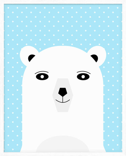 Isbjørnen - Mann | Søte dyr | Plakat | Poster | Veggkunst