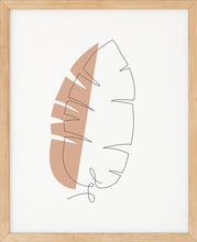 Last inn bildet i Galleri-visningsprogrammet, Bananblad | Line Art | Poster | Plakat | Beige | Kunst
