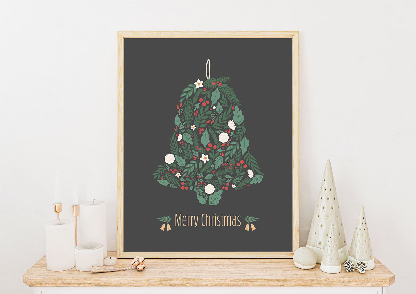 Bjelle No.2 | Julepynt | Plakat | Poster | Jul | Juledekorasjon | Merry Christmas