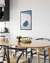 Last inn bildet i Galleri-visningsprogrammet, Blue Wind No.1 | Abstrakt | Line Art | Trendfarger | Kunst | Poster | Plakat
