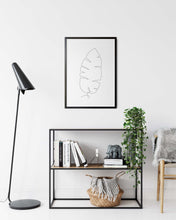 Last inn bildet i Galleri-visningsprogrammet, Bananblad | Line Art | Poster | Plakat | Beige | Kunst
