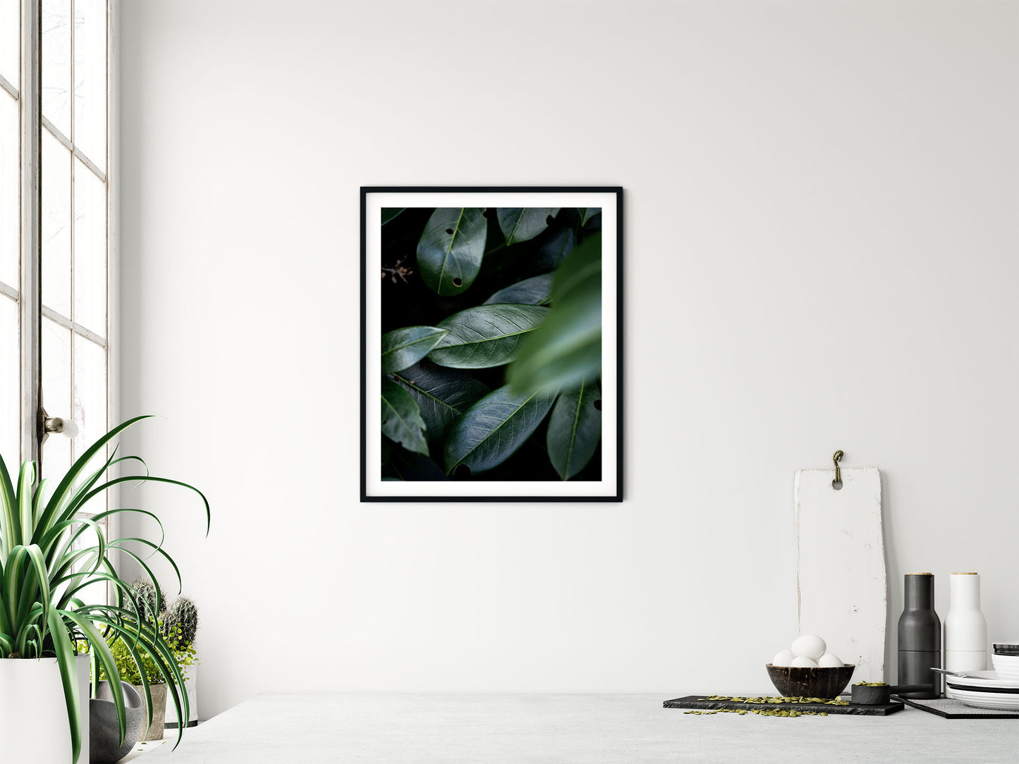 Blader nr.2 | Fotokunst | Plakat | Mørkegrønn | Poster | Blader
