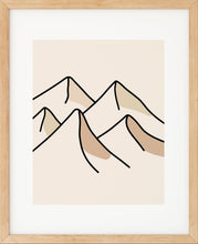 Last inn bildet i Galleri-visningsprogrammet, Enkelt Landskap nr.2 | Plakat | Poster | Veggkunst | Beige
