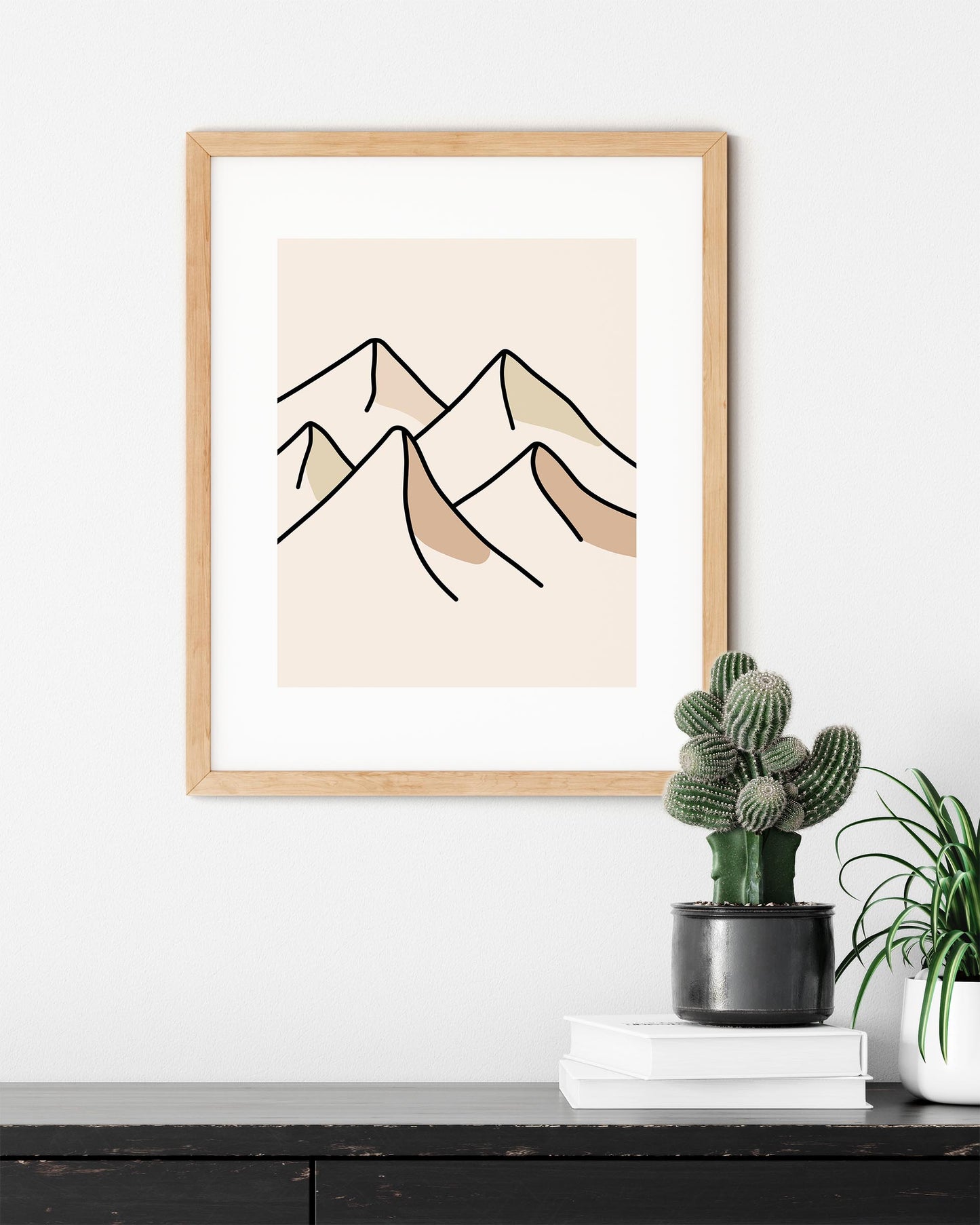 Enkelt Landskap nr.2 | Plakat | Poster | Veggkunst | Beige