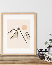 Last inn bildet i Galleri-visningsprogrammet, Enkelt Landskap nr.3 | Plakat | Poster | Veggkunst | Beige
