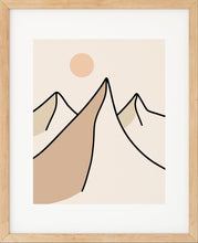 Last inn bildet i Galleri-visningsprogrammet, Enkelt Landskap nr.4 | Plakat | Poster | Veggkunst | Beige
