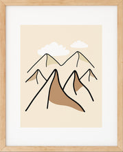 Last inn bildet i Galleri-visningsprogrammet, Enkelt Landskap nr.5 | Plakat | Poster | Veggkunst | Beige
