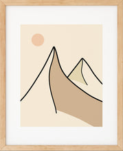 Last inn bildet i Galleri-visningsprogrammet, Enkelt Landskap nr.6 | Digital Kunst | Plakat | Poster | Veggkunst | Beige
