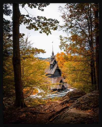 Fantoft Stavkirke | Fotokunst | Plakat | Poster | Veggkunst