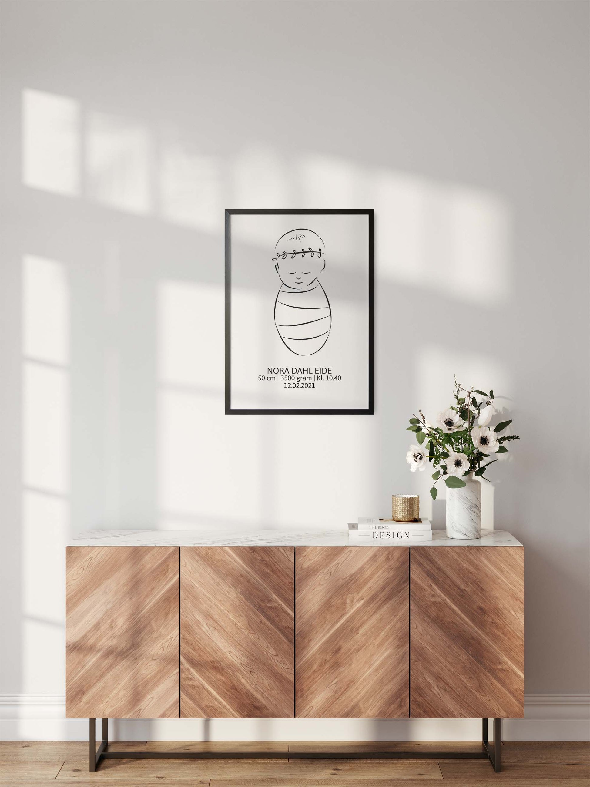 Fødselsplakat | Nyfødtplakat | Birthposter | Poster | Plakat | Baby