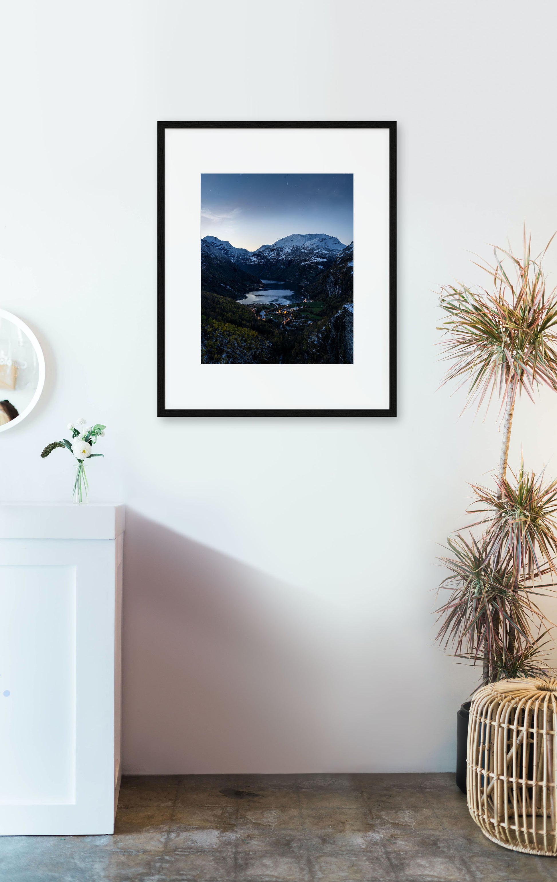 Blåtime i Geiranger | Fotokunst | Plakat | Poster | Veggkunst