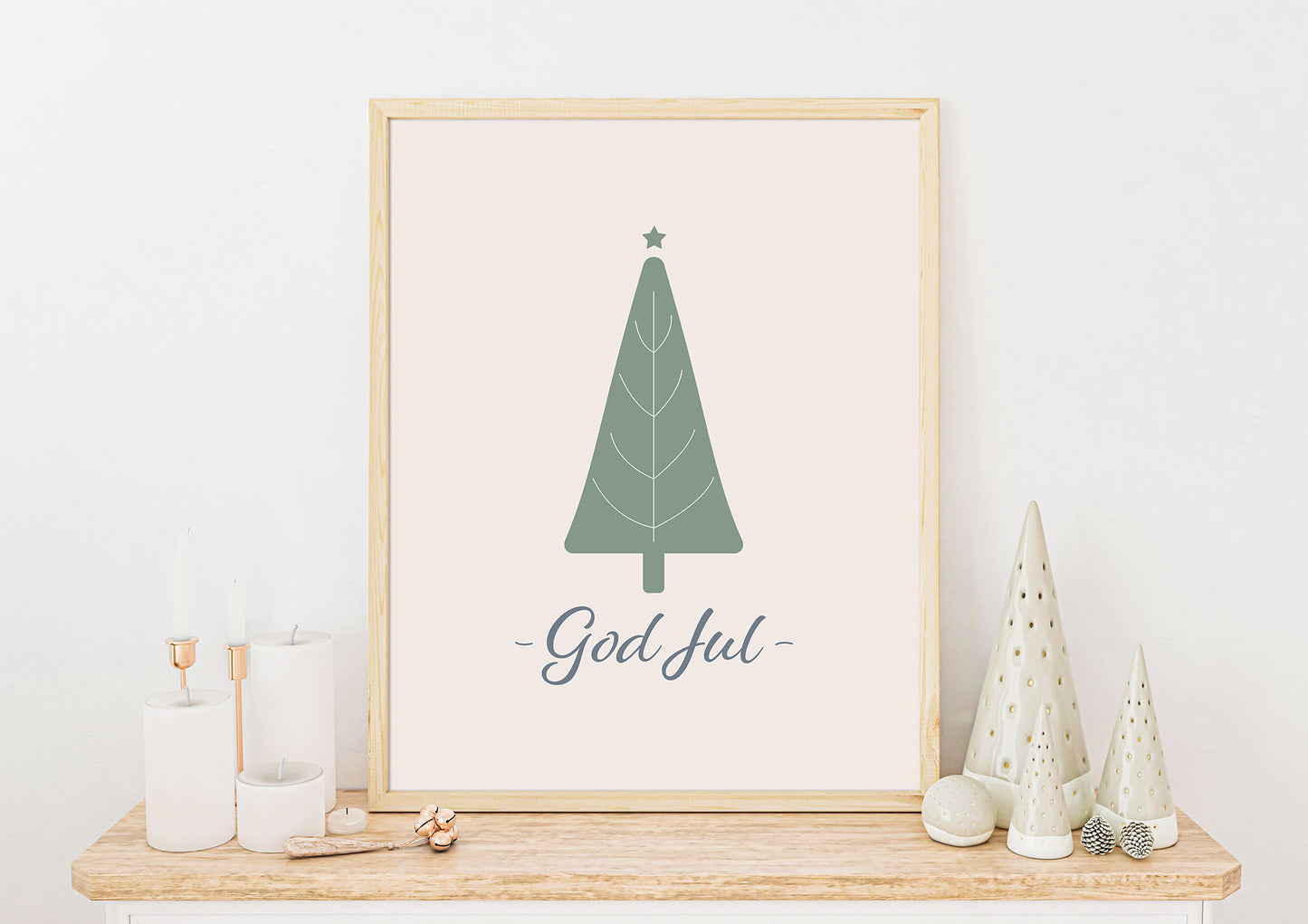 Skandinavisk Jul No. 4 | Julepynt | Plakat | Poster | Jul | Juledekorasjon
