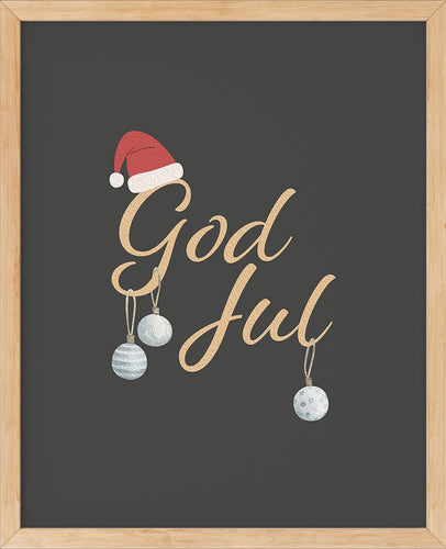 God Jul | Julepynt | Plakat | Poster | Juledekorasjon | Jul | dekor