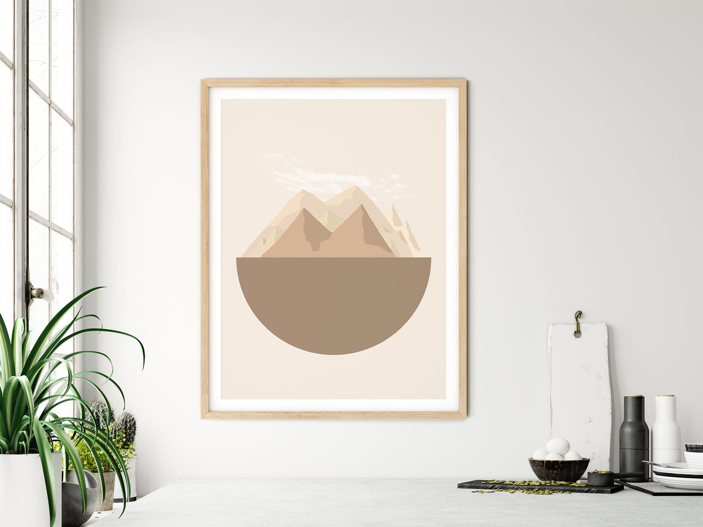 Jordklode Beige nr.1 | Beige | Plakat | Poster | Veggkunst 