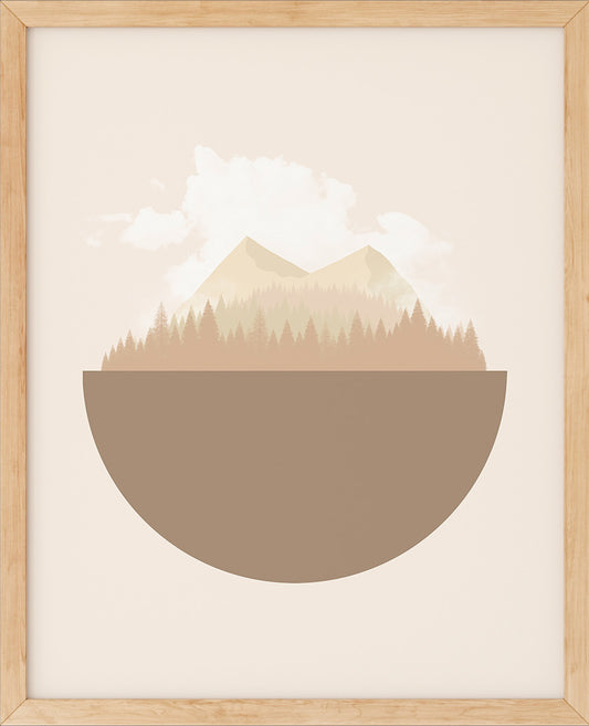 Jordklode Beige nr.2 | Digital Kunst | Plakat | Poster | Veggkunst | Beige