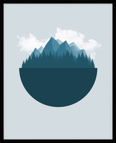 Jordklode Marineblå | Blå | Plakat | Poster | Veggkunst