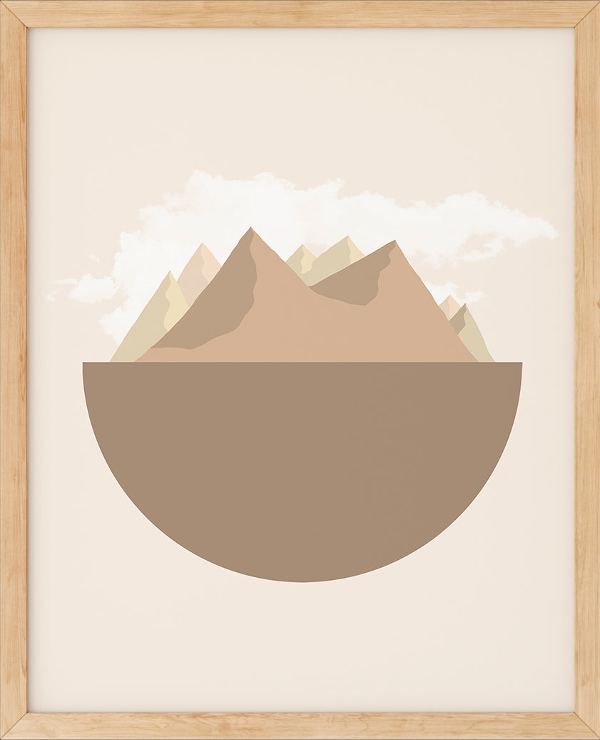 Jordklode Beige nr.4 | Digital Kunst | Plakat | Poster | Veggkunst | Beige