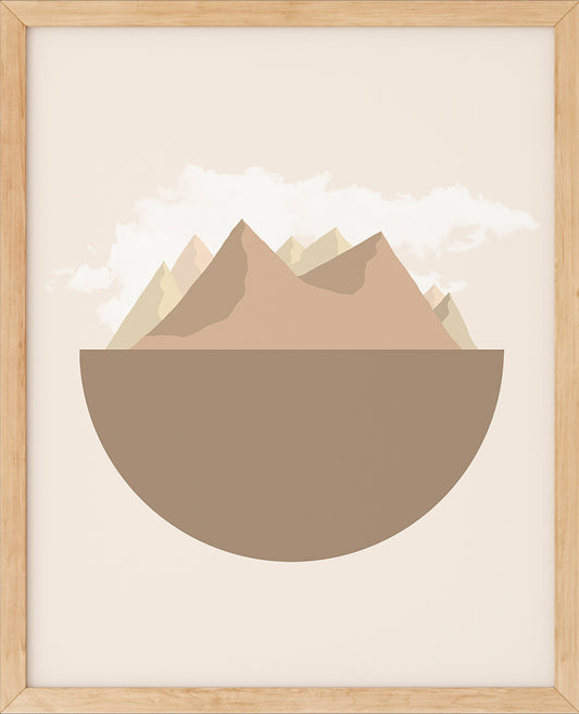 Jordklode Beige nr.4 | Digital Kunst | Plakat | Poster | Veggkunst | Beige