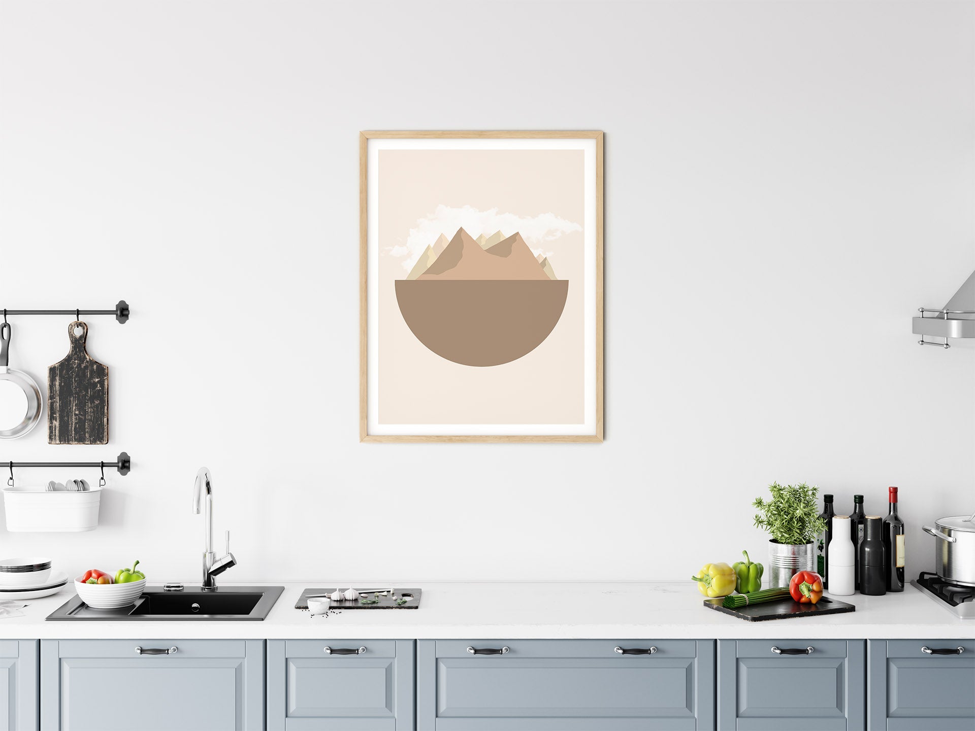 Jordklode Beige nr.4 | Digital Kunst | Plakat | Poster | Veggkunst | Beige