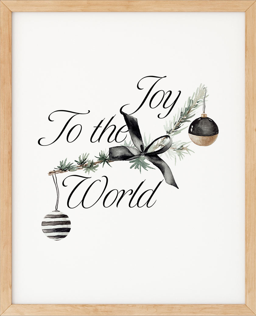 Joy to the world | Julepynt | Plakat | Poster | Jul | Juledekorasjon