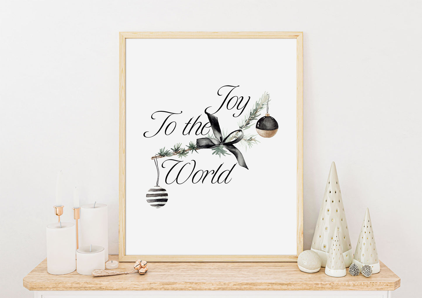 Joy to the world | Julepynt | Plakat | Poster | Jul | Juledekorasjon