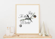 Last inn bildet i Galleri-visningsprogrammet, Joy to the world | Julepynt | Plakat | Poster | Jul | Juledekorasjon
