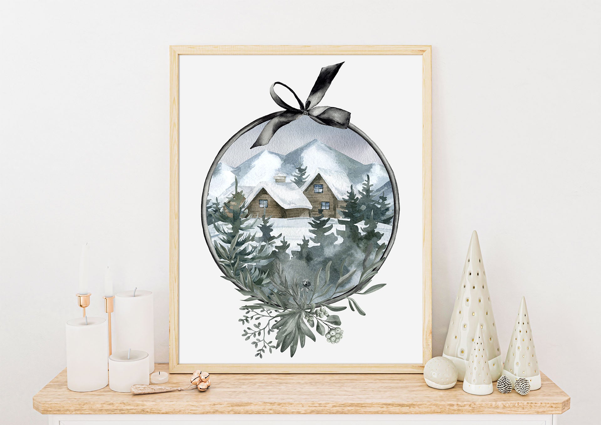 Vinterland No.1 | Julepynt | Plakat | Poster | Jule | Juledekorasjon