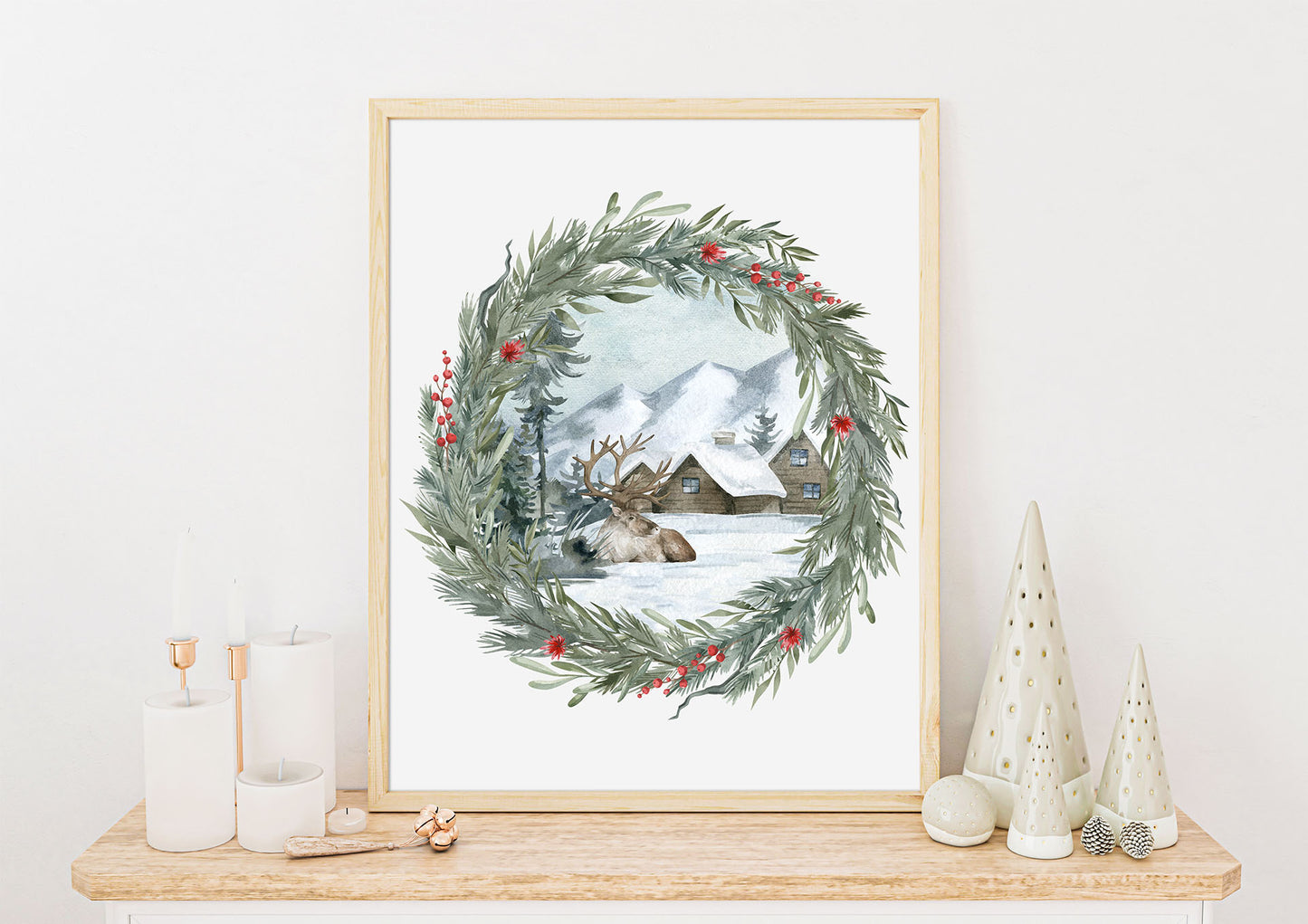 Vinterland No.8 | Julepynt | Plakat | Poster | Jule | Juledekorasjon