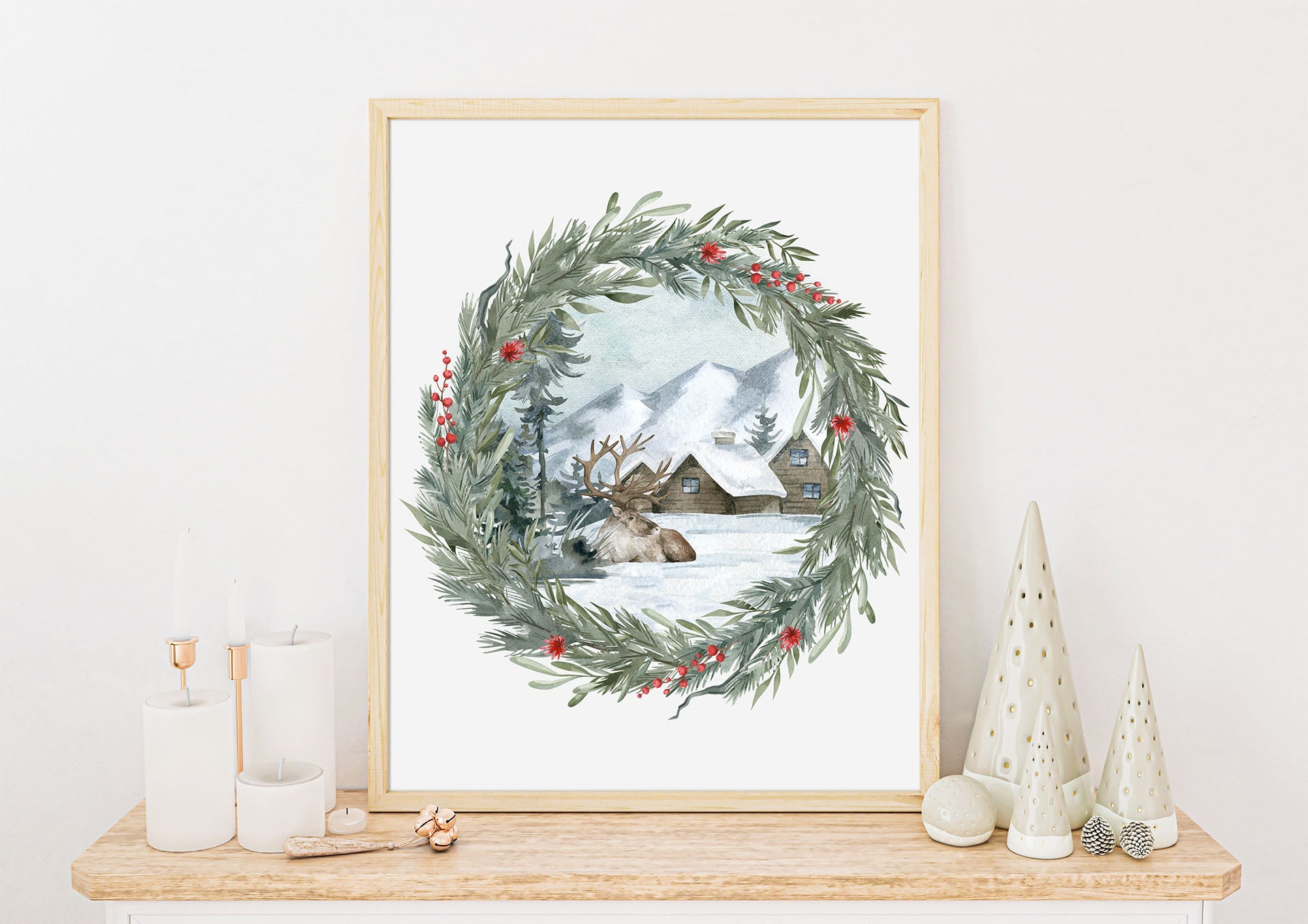 Vinterland No.8 | Julepynt | Plakat | Poster | Jule | Juledekorasjon