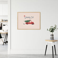 Last inn bildet i Galleri-visningsprogrammet, Julebil - Horisontal | Julepynt | Plakat | Poster | Jul | Juledekorasjon
