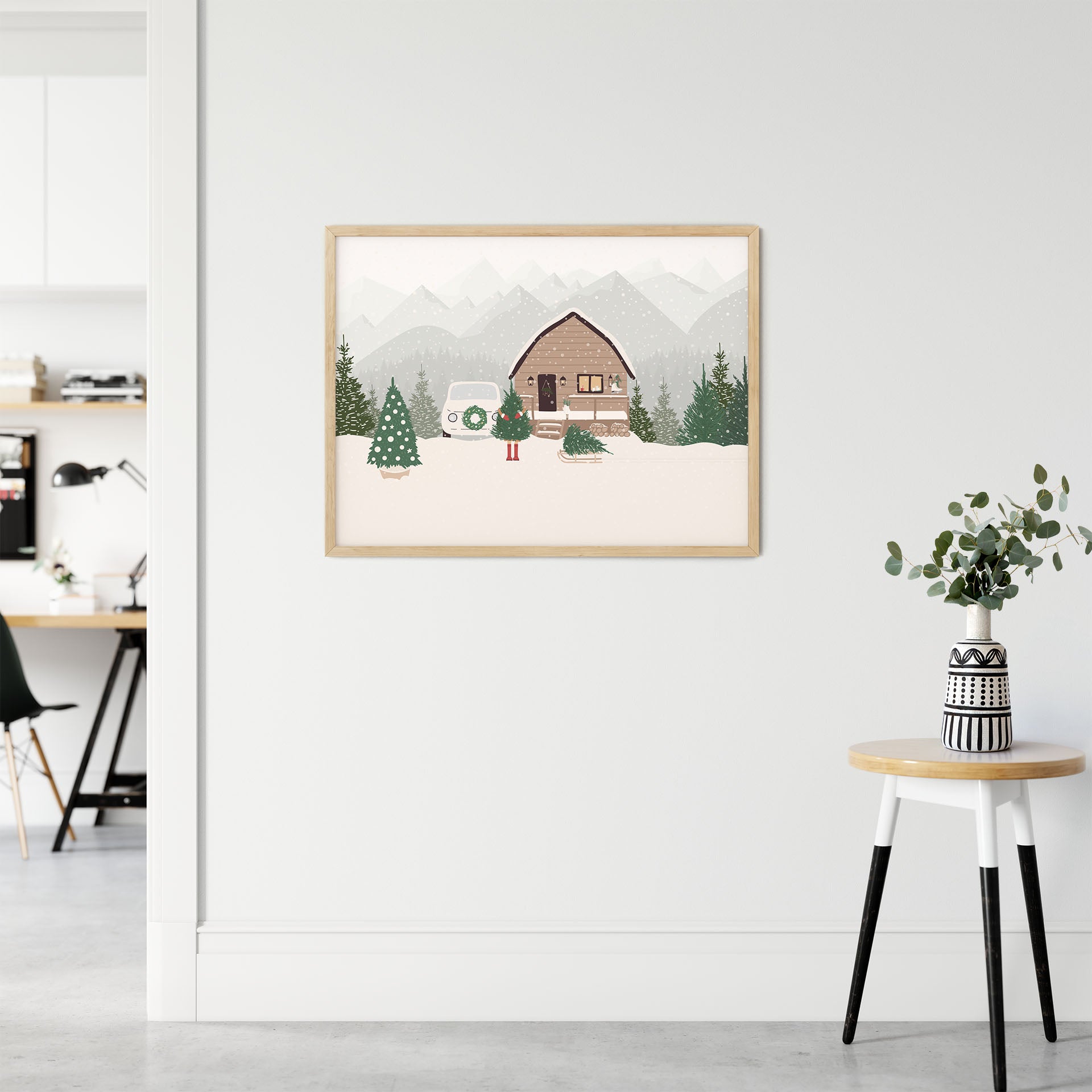 Julehus | Julepynt | Plakat | Poster | Jul | Juledekorasjon
