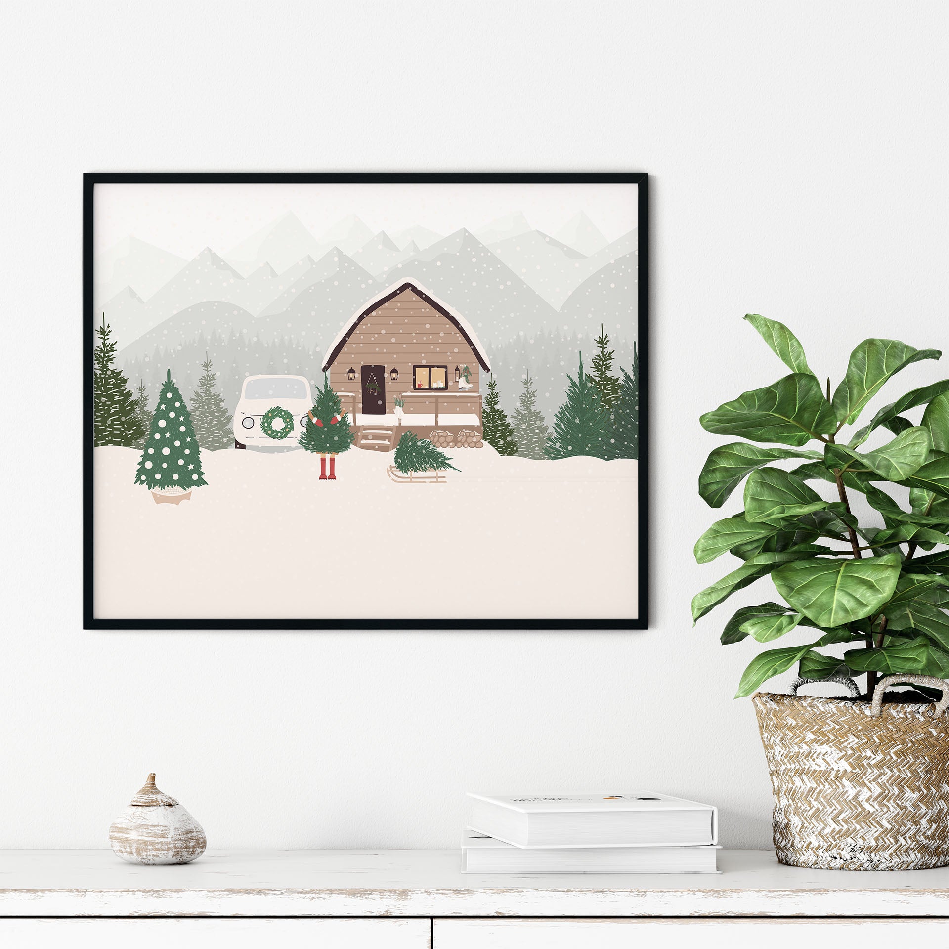 Julehus | Julepynt | Plakat | Poster | Jul | Juledekorasjon