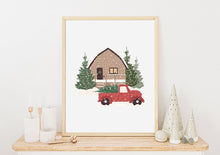 Last inn bildet i Galleri-visningsprogrammet, Hytten | Julepynt | Plakat | Poster | Jul | Juledekorasjon
